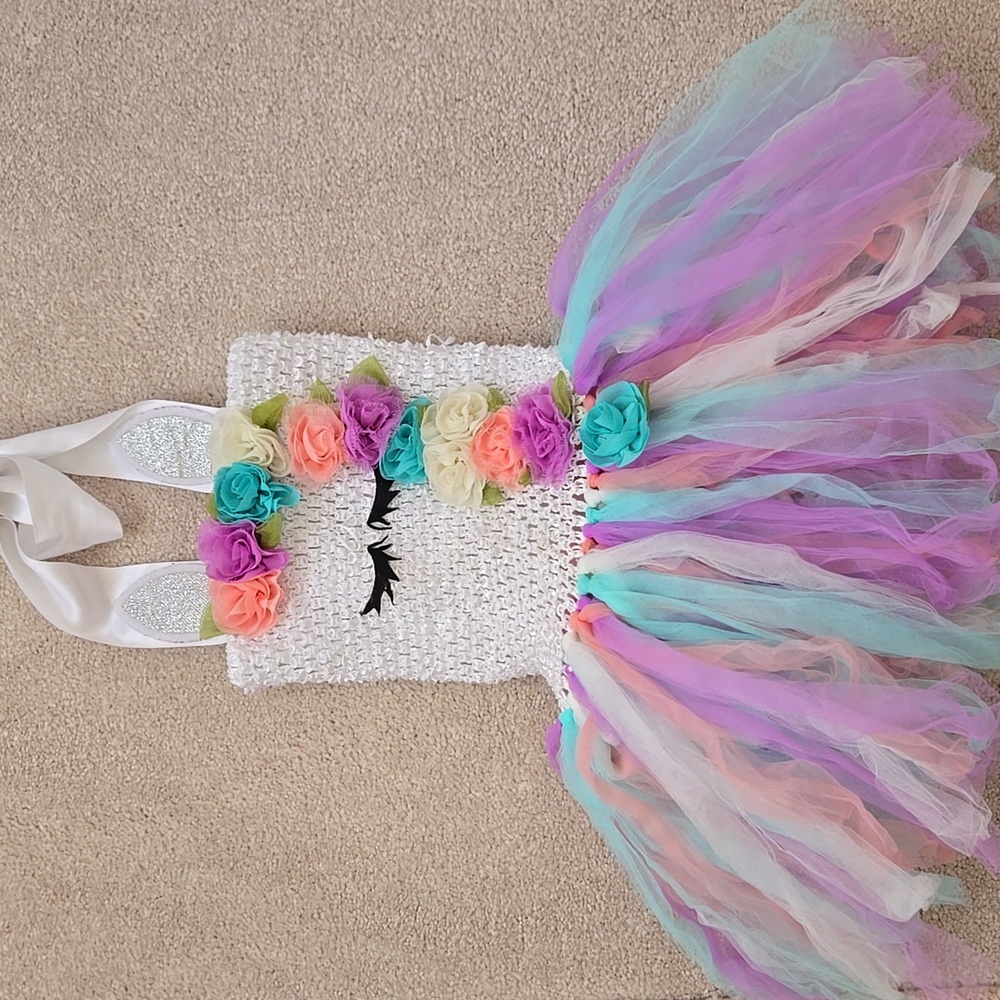 Colorful Unicorn Tutu Dress for Kids